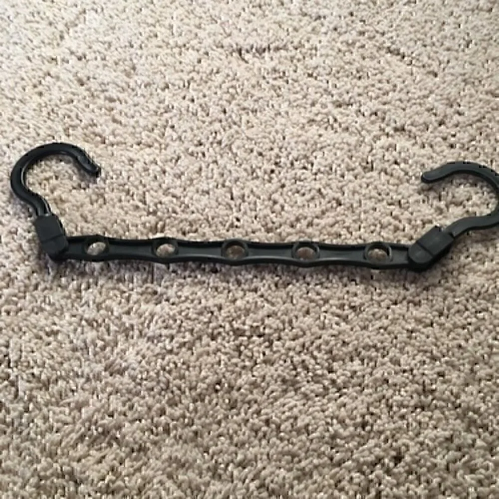 5 Black Wonder Hanger Max. Closet space saver organizer
